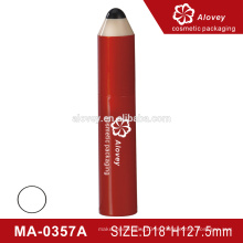 Fancy lápiz forma cosméticos vacío tubo de rímel con cepillo